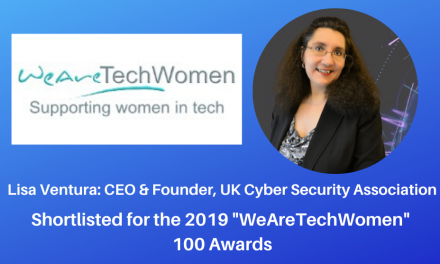 UKCSA CEO & Founder Lisa Ventura Shortlisted For WeAreTechWomens 100 Tech Shortlist