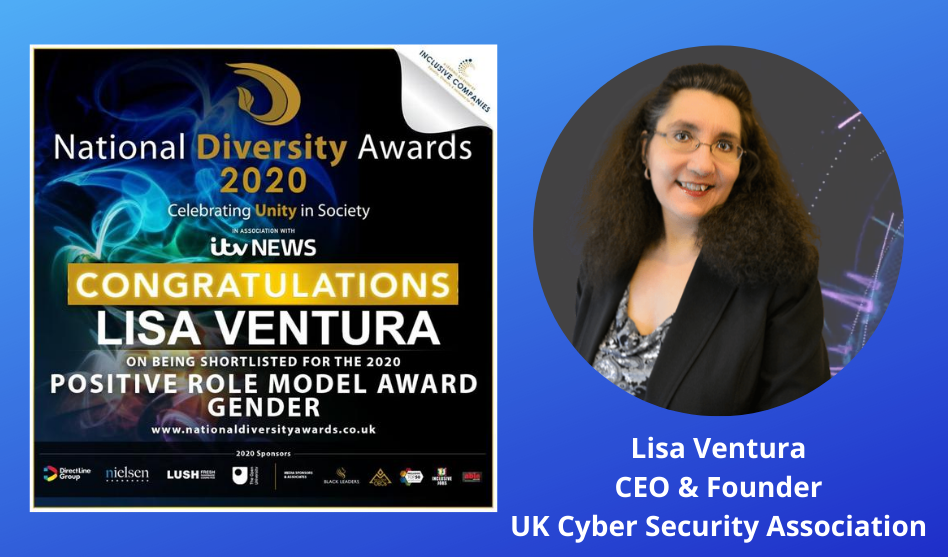 UKCSA CEO & Founder Lisa Ventura Shortlisted in the Positive Role Model (Gender) Category for the UK’s Largest Diversity Awards